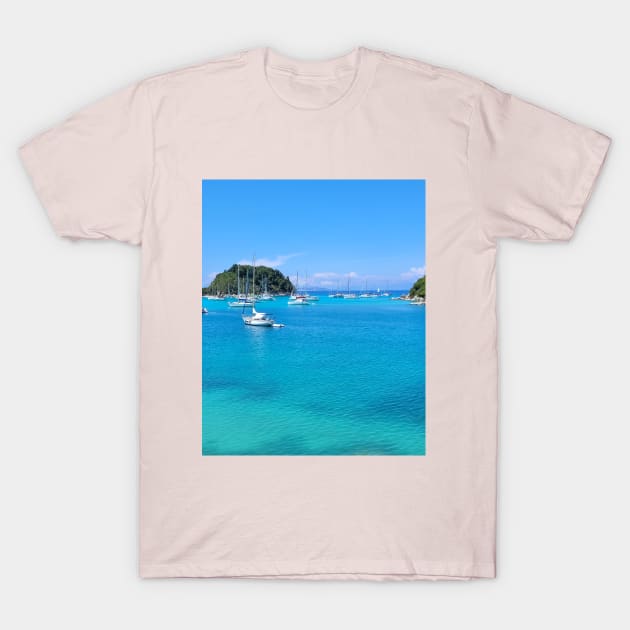 Mediterranean Bliss: Paxos Coastal Photo T-Shirt by HFGJewels